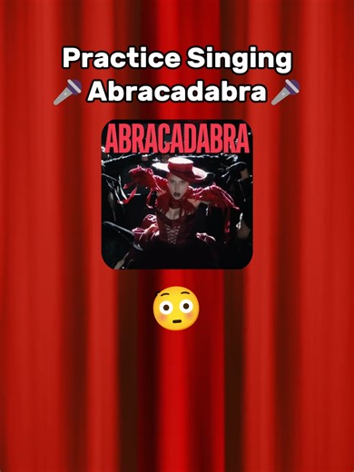 Abracadabra 🎤Sing Challenge🎤 #singingchallenge #teleprompterchallenge #ladygaga #abracadabra #fyp