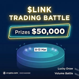Enter the Arena to win your share of $50,000 USD in CRO! Our fourth trading battle⚡Daily #LINK Trading Lucky Draw and Volume Battles - Power up your chances with $CRO trading booster. Details: https://blog.crypto.com/crypto-com-exchange-trading-arena-link-battle/ | Crypto.com
