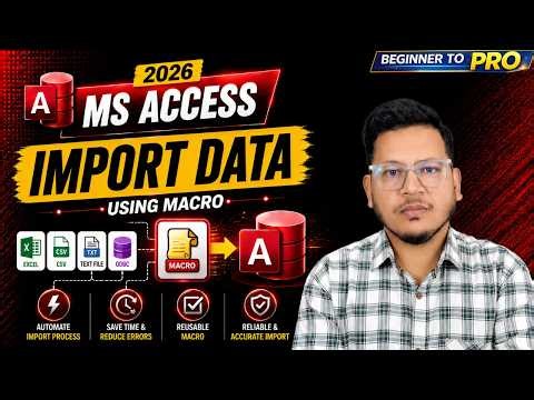 Automate Data Import in MS Access with Macro 📊 | Save Time & Effort | The Coding Box