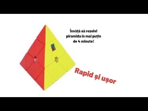 Tutorial Pyraminx! Rapid și ușor! Învață să rezolvi piramida în mai puțin de 4 minute! |