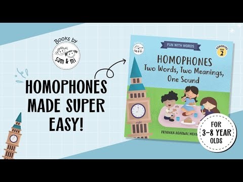 Homophones Made Super Easy For Kids! Fun Early Learning for Kids 🎨 #books #kids