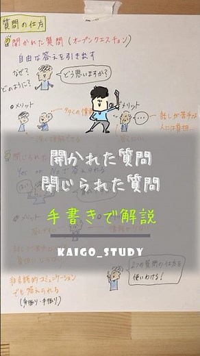 オープンクエスチョンとクローズドクエスチョン #介護福祉士 #勉強