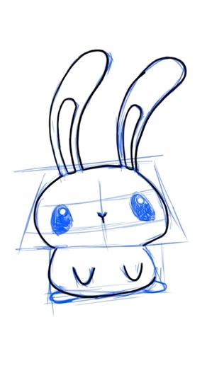 How to draw a CUTE Bunny! 🐰✨ #shorts #art