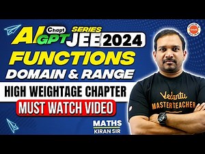 Functions Domain And Range In Telugu | JEE In Telugu | JEE 2024 | JEE 2025 | Kiran Sir