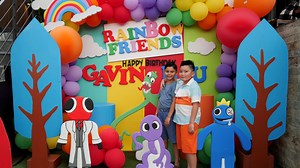 When best friends decide to co-celebrate their special day! Happy 10th and 8th bday to our Baby Boy Gavin and Riu! More than best friends, they really look at each other as brothers! | Team Kramer
