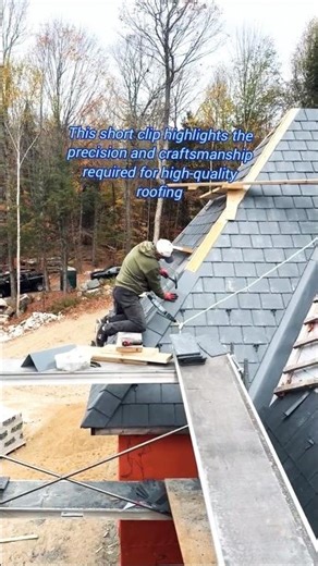 Perfect Slate Roof Tile Installation on a Custom Home