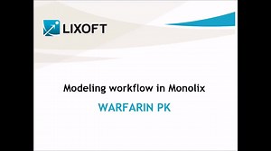 Case study PK modeling workflow on warfarin with Monolix Suite 2018
