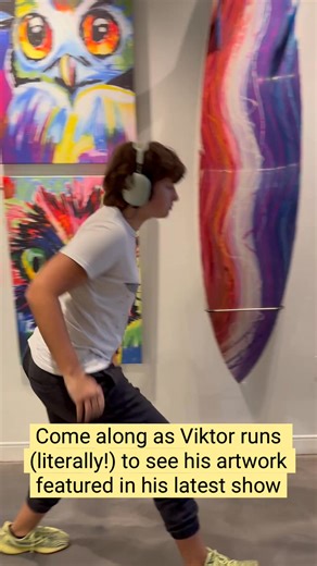 Viktor may not be able to verbally express himself, but he doesn't let his autistic diagnosis define or limit him. At only 16 years of age, this inspiring young artist has already made a name for himself through painting beautiful wildlife and flower scenes. | Vichy’s art