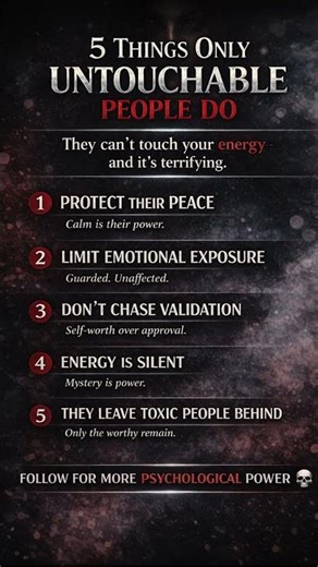 5 Habits That Make You Untouchable Mentally