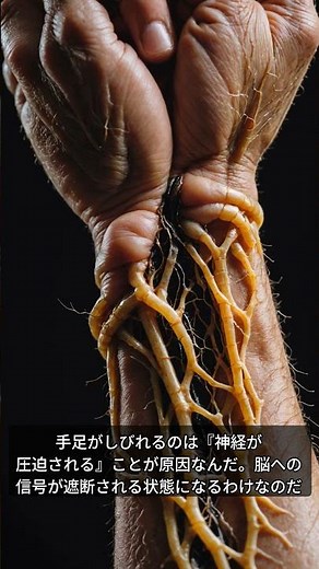 手足のしびれの原因は血流じゃない｜神経圧迫の仕組みを解説 #Shorts