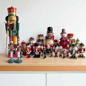 Vintage Wooden Nutcracker Soldiers: Collectible Hand-painted Nutcracker - Etsy