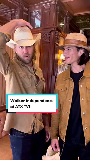 Matt Barr and Justin Johnson-Cortez repping Walker Independence at the ATX TV Festival! #atxtvfestival #atxtvmoments #walkerindependence #austintx #ReadyForHell