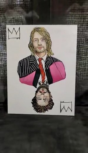 15 reactions | Kings - Reversible Post Malone / Kurt Cobain painting #postmalone #kurtcobain #art #csstanley | CS Stanley | Facebook