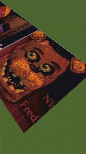 Five Nights at Freddy's 2 withered Freddy Pixelart (128 X 128 Blocks) / #minecraft