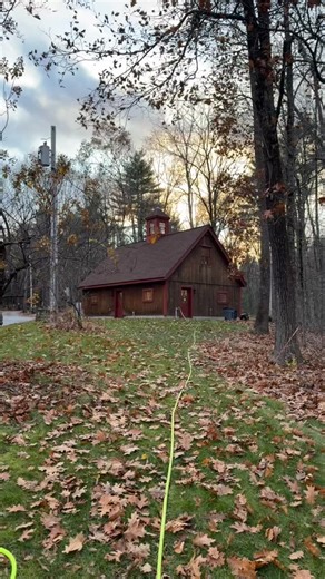 Winterizing the sprinkler system with the kids • Getting cold 略 here in New England. The boys helped me run air hose from the barn to the basement so we could get the water out of the sprinkler pipes before it can freeze • #rainfordrestorations #newengland_igers #winter #barn | Bill Rainford Woodworking | Facebook