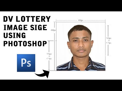 How to Adjust Photo Size DV Lottery Form in Photoshop ||