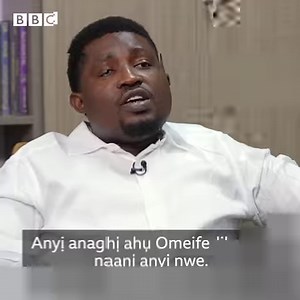 Ị hụkwala Robot na-asụ Igbo ụmụ Naịjirịa rụpụtara n'Abuja, aha ya bụ Omeife. Omeife na-asụ ihe ruru asụsụ 8, nke a eburula Naịjirịa gaa mpaghara ụwa niile. https://www.bbc.com/igbo/articles/cge5p2nzkdro | BBC News Igbo
