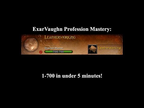 World of Warcraft Leatherworking Mastery, Best profession Leveling Guide / Tutorial
