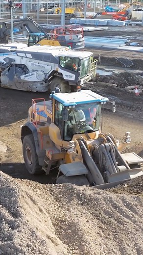 Collins Demolition using recycled hardcore produced by us on site from the remains of a concrete floor slab #collinsdemoliton #collinsearthworks #demolition #crushingandscreening #construction #wheelloader #dozer #bulldozer | Collins Earthworks Ltd