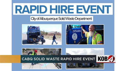 City of Albuquerque Solid Waste to host biweekly rapid hire events