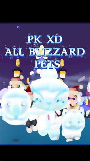 Pk xd all blizzard pets✨️ #pkxd #shorts