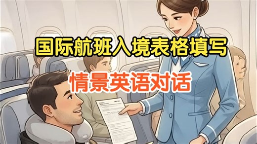020 Filling Out Arrival & Health Forms on the Airplane 国际航班入境表格填写物品申报