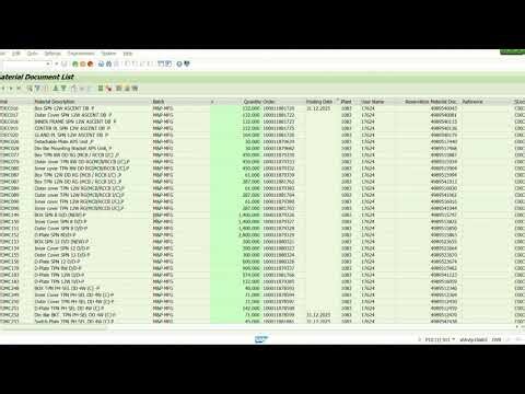 How to use T- Code MB51