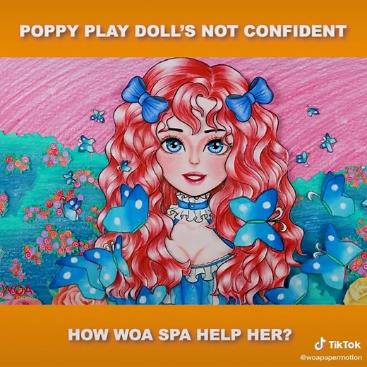 How WOA Spa helps Poppy Playtime Doll? #makeuptransformation#woanetwork#woavideo#woapapermotion#stopmotion#animation