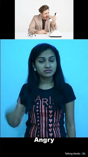 How to Say "Angry" in Sign Language | ISL | #Shorts