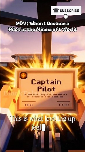 POV: MY FIRST DAY AS A MINECRAFT PILOT ✈️💙 | Epic Journey in the Sky #short