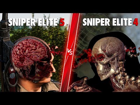 Sniper Elite 5 vs Sniper Elite 4 - Direct Comparison! Attention to Detail & Graphics! ULTRA 4K