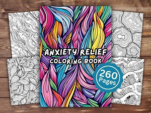 Anxiety Relief Mandala Coloring Book | INSTANT DOWNLOAD | Printable Coloring Pages | Anxiety Relief Mandala Coloring Pages | Stress Relief - Etsy