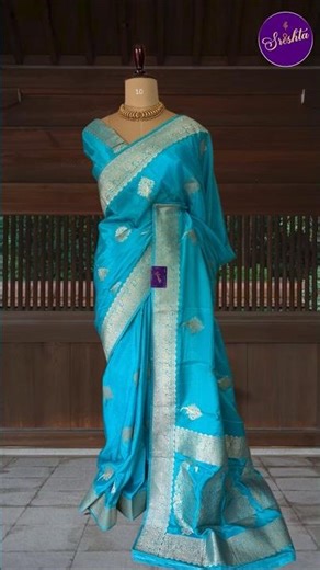 Sky Blue Pure Crepe Silk Saree ✨ Elegant | Comfortable | Affordable