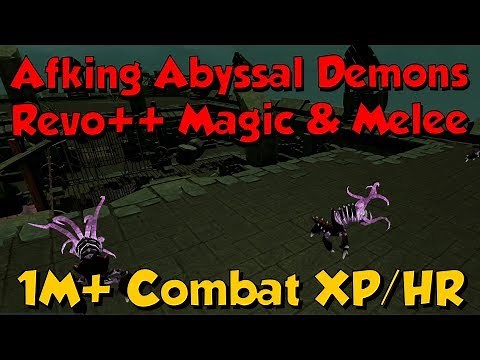 Revo++ Testing - Abyssal Demons are OP! [Runescape 3] Over 1M AFK Combat Xp/Hr!