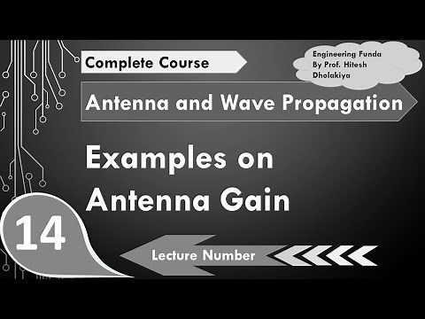Examples of Antenna Gain | Antenna Parameters | Antennas and Wave Propagation | Engineering Funda