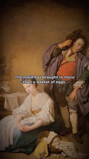 The Broken Eggs — Jean-Baptiste Greuze (1756) #art #painting #society