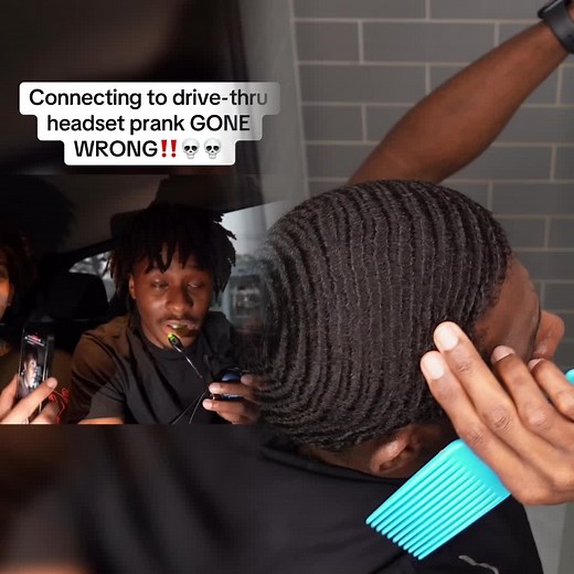 Conexión cómica con el prank del headset en el drive-thru