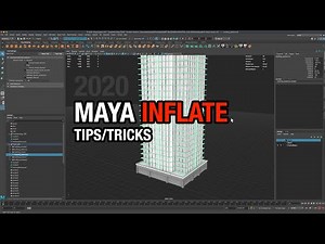 How To Inflate 3D Geometry in Autodesk Maya 2020