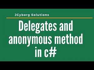 Delegates & Anonymous Method in C#