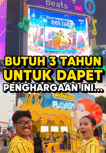 KITA DAPET PENGHARGAAN BOOTH F&B TERBAIK NO.1 DI JAKARTA FAIR🥹❤️ #jakartafair #korean #koreanfood #jakartafair2026