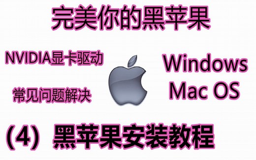 黑苹果安装教程（4） | 完美你的黑苹果，macOS常见问题解决Windows/macOS双系统 | hackintosh