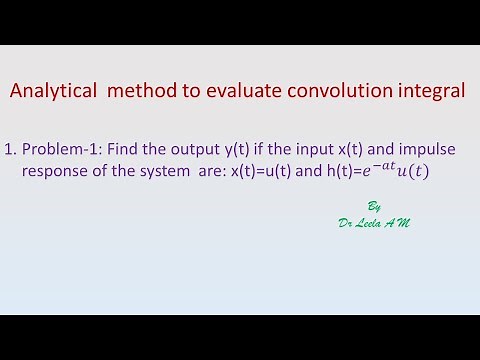 Convolution Integral by Analytical method: Problem-1