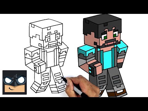 How To Draw THINKNOODLES | MINECRAFT Step by Step Tutorial