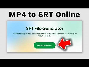 Convert MP4 to SRT Online Free
