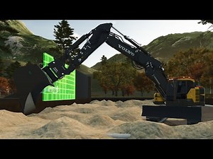 LS25 Baustelle #21 | Mit dem ECR355 Rohre mit Sand verfüllen | Landwirtschafts Sim 25