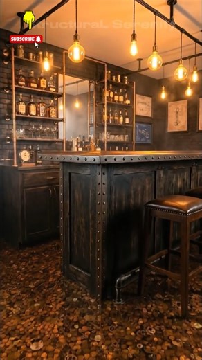 I Glued 20,000 PENNIES to my Floor! 💰😲 (Steampunk Bar) #EpoxyFloor #DIY #renovation