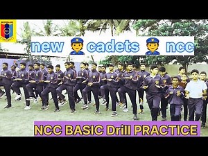 NCC NEW CADETS🌹!BASIC DRILL PRACTICE #ncc #nccparade #ncctraining