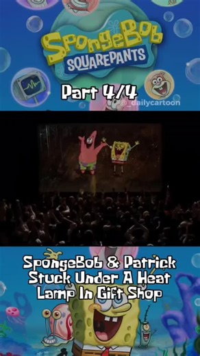 Daily Cartoon on Instagram: "SpongeBob and Patrick are caught by the Cyclops while trying to get to Shell City. The Cyclops traps them under a giant drying lamp, leaving them shriveled and panicked. #spongebobsquarepants #spongebob #patrick #cyclops #bikinibottom"
