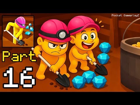 Dig Deep - Gameplay Walkthrough Part 16 - Hole 8 (iOS, Android)