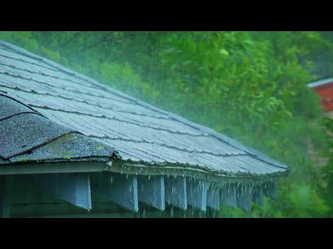 3 Hours of The Best Heavy Rain Sounds Without Roof Thunder: Relaxing Improve Insomnia